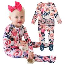 Romper Posh Peanut Dusk Rose para Bebês de 6 a 9 Meses