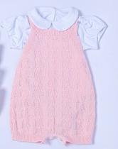 Romper tricot valentina com body curto mini lady.