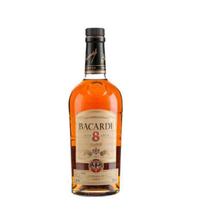 Ron Bacardi 8 anos Rum 750ml - Sabor refinado e envelhecido - Bacardi Bottling Corporation