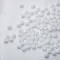 Rondela Cristal Acrílico/ Branco 10mm- aprox. 200peças- 100g Rondela Cristal Acrílico/ Branco 10mm- aprox. 200peças- 100g