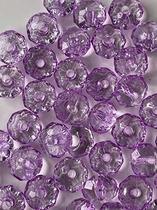 Rondela Cristal Acrílico/ Roxo transparente 8mm aprox.2000 peças 500g Rondela Cristal Acrílico/ Roxo transparente 8mm aprox.2000 peças 500g