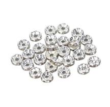 Rondela Rondelle De Strass Prata 8Mm Com 1000 Unidades