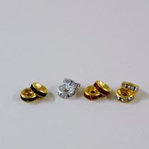 Rondele Entremeio Strass 5mm - 50 unidades Rondele Entremeio Strass 5mm - 50 unidades