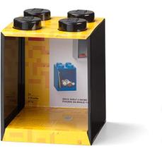 Room Copenhagen, Lego Brick Shelf Box - Compartimento de Arrumação Empilhável ou Montável - 4 Estacas, Preto