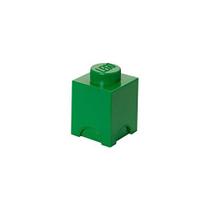 Room Copenhagen, Lego Storage Brick Box - Solução de armazenamento empilhável - Verde Escuro, Tijolo 1