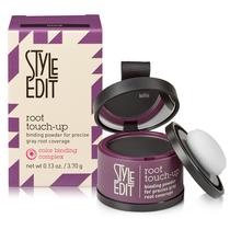 Root Touch Up Powder Style Edit: cor de cabelo preta, capa cinza