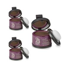 Root Touch Up Powder Style Edit Dark Brown (pacote com 3)