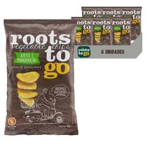 Roots To Go Batata-Doce Azeite e Manjericão 45g (6 pacotes)