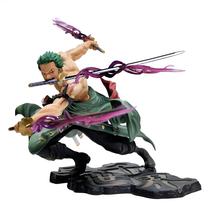 Roronoa Zoro 10CM Figura De Ação De PVC Com Três Lâminas One Piece Anime Modelo GK Bonecos Para