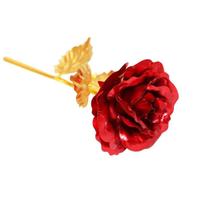 Rosa Encantada Golden Rose Presente Dia Das Mães Vermelha