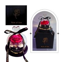 Rosa Encantada Real Luminária Led Romantica Cupula Flor Vidro Dia das Mães Namorados Luxo Rosa Encantada Real Luminária Led Romantica Cupula Flor Vidro Dia das Mães Namorados Luxo