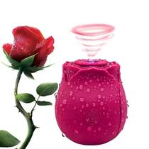 Rosa Estimuladora com Sucção Sugador Recarregável - Meame Sex Toys
