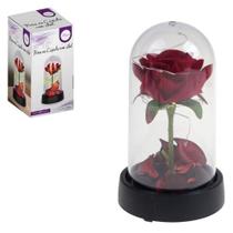Rosa Na Cúpula Led Decoração Quarto Presente Dia Dos Namorado - Art House Rosa Na Cúpula Led Decoração Quarto Presente Dia Dos Namorado - Art House