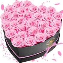 Rosa Preservada em Caixa com Formato de Coração - Impouo 27 Forever Flowers