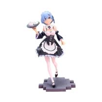 Rosa Sakura Hatsune Miku Anime Boneca Pvc Figura De Ação Sonoko Segurando Coelho Cúpula Menina