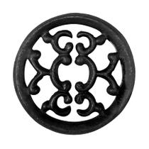 Rosácea Decoração Ferro Fundido Imperial Grade Portão 12cm