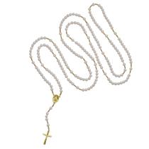Rosário completo Nossa Senhora das Graças perola 8 ARL2548 Rosário completo Nossa Senhora das Graças perola 8 ARL2548