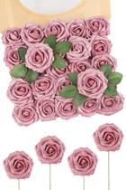 Rosas Artificiales N&T NIETING 25 unidades Espuma Glitter Rosa Oscuro
