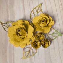 Rosas decorativas para bolo de papel G