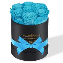 Rosas Preservadas NATROSES Caixa de Presente Azul com 7 Peças Rosas Preservadas NATROSES Caixa de Presente Azul com 7 Peças