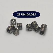 Rosca Postiça Helicoil M6 X 1,00 X 1,5d 25 Unidades