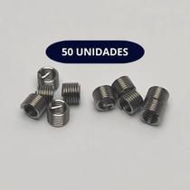 Rosca Postiça Helicoil M6 X 1,00 X 1,5d 50 Unidades