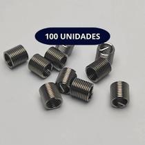 Rosca Postiça Helicoil M7 X 1,00 X 2d 100 Unidades