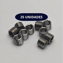 Rosca Postiça Helicoil M8 X 1,25 X 1,5d 25 Unidades