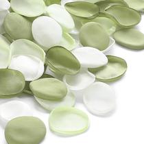Rose Petals Floroom 300 peças de tecido de cetim verde sálvia