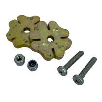 Roseta para espora Trevo 4 folhas par com parafuso e porca para cavalo doma passeio cavalgada vaquejada laço tambor