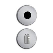 Roseta redonda para fechadura cromada papaiz