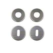 Rosetas avulsas acabamentos fechadura interna arouca 084 redonda inox polido brilhante