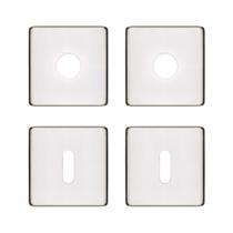 Rosetas Avulsas Fechadura Pado Interna Inox Polido Rq2 Crom