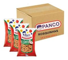 Rosquinha De Coco Panco 500GR Caixa Fechada Kit 18