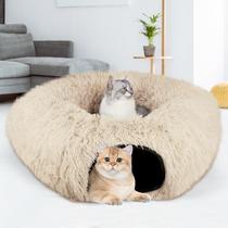 Rosquinha dobrável grande Cat Tunnel Bed LifeIdeas com bolas de brinquedo Rosquinha dobrável grande Cat Tunnel Bed LifeIdeas com bolas de brinquedo