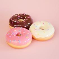 Rosquinhas artificiais falsas: comida, bolos falsos, sobremesas, 3 unidades