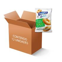 Rosquinhas de Coco Zero Açúcar, Zero Lactose Suavipan contendo 12 pacotes de 30g cada