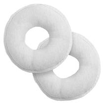 Rosquinhas protetoras de seios p/amamentacao baby joy maternity malha lisa c/vies tam unico pct c/02un //branco