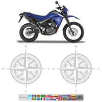 Rota das Américas + Adesivo Bússola Rosa dos Ventos Cinza