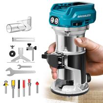 Roteador Compacto MtioLHig 800W 30.000 RPM para Makita 18V Roteador Compacto MtioLHig 800W 30.000 RPM para Makita 18V