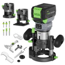 Roteador compacto sem fio WORKPRO 20V 30.000 RPM com acessórios