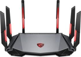 Roteador de jogos MSI Radix AXE6600 WiFi 6E Tri-Band 8-Stream