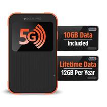 Roteador de Rede SIMO Solis Pro 5G Hotspot com Power Bank de 8000mAh