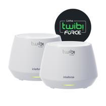 Roteador Gigabit WiFi 6 Mesh Intelbras Twibi Force AX1500 Wireless - Conjunto com 2 unidades