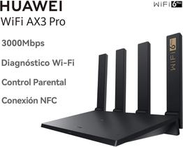 Roteador Huawei Ax3 Pro Ws7206 3000mbps Wi-Fi 6 Plus Mesh NFC Preto 110v/240v