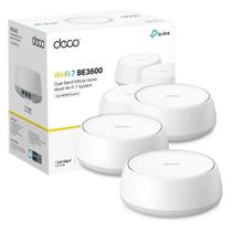 Roteador Mesh WiFi 7 TpLink Deco BE22 Router BE3600 Gigabit Dual Band 3.6Gbps Pack 3Pçs