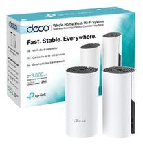 Roteador Mesh WiFi TPLink Deco M4 AC1200 Gigabit Dual Band Pack 2Pçs