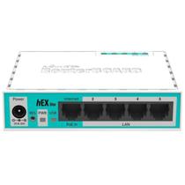 Roteador Mikrotik RB750Gr3 hEX 5 Portas Gigabit VPN Firewall
