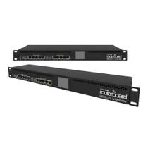 Roteador Mikrotik Routerboard RB3011UiAS-RM (10x LAN, 1U rackmount, SFP, USB 3.0, LCD, 2x 1.4GHz CPU, 1GB RAM)