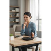 Roteador Preto: Internet Rápida e Conexão Estável Roteador Preto: Internet Rápida e Conexão Estável